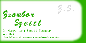 zsombor szeitl business card